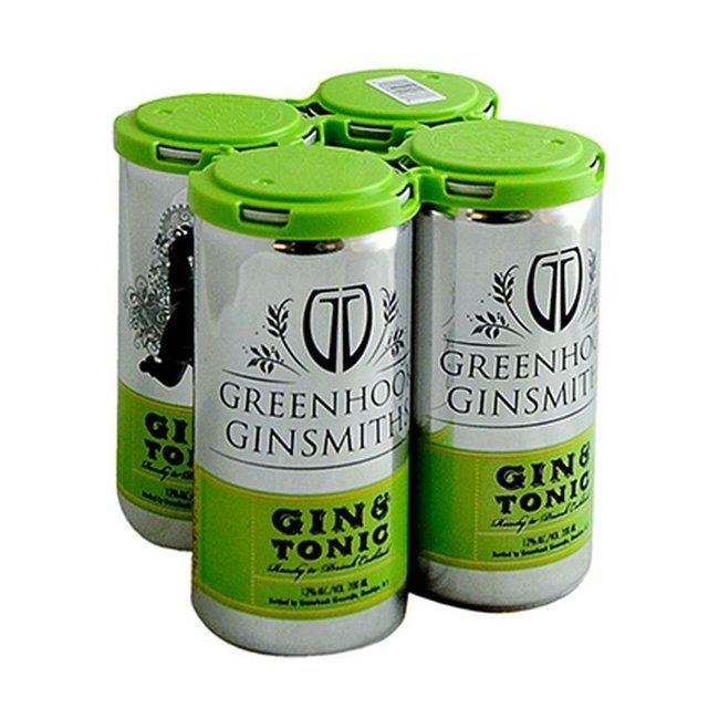 Ginsmiths & Greenhook Greenhook Gin – Tonic 4-pack